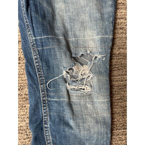 Silver Girlfriend Jeans Size 31x27 tag.  Bleach Distressed. - Picture 8 of 11